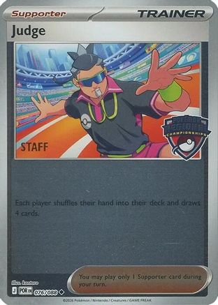 Judge (Regional Championships) [Staff] (76/088) - League & Championship Cards Reverse Holofoil - Uncommon