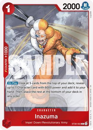 (ST30-002) Inazuma - Starter Deck EX: Luffy & Ace - Normal