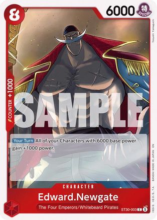 (ST30-003) Edward.Newgate - Starter Deck EX: Luffy & Ace - Normal