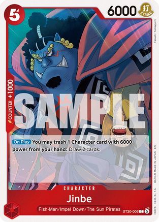 (ST30-006) Jinbe - Starter Deck EX: Luffy & Ace - Normal