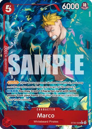 (ST30-008) Marco (Full Art) - Starter Deck EX: Luffy & Ace - Foil