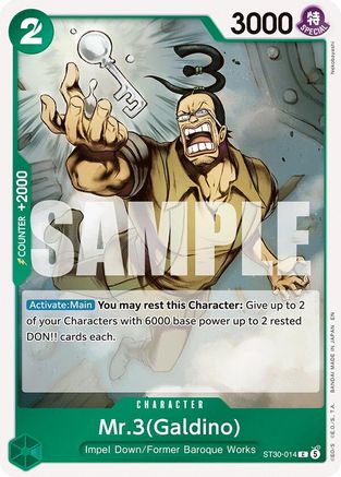(ST30-014) Mr.3(Galdino) - Starter Deck EX: Luffy & Ace - Normal