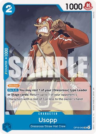 (OP16-043) Usopp - The Time of Battle - Normal