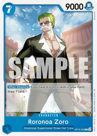 (OP16-053) Roronoa Zoro (053) - The Time of Battle - Normal