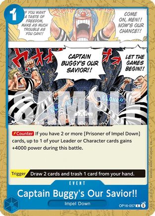 (OP16-057) Captain Buggy's Our Savior!! - The Time of Battle - Normal