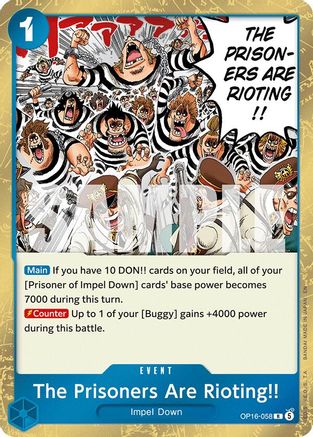 (OP16-058) The Prisoners Are Rioting!! - The Time of Battle - Foil