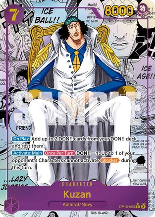 (OP16-063) Kuzan (Manga) - The Time of Battle - Foil
