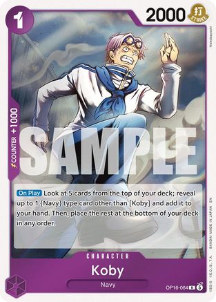 (OP16-064) Koby - The Time of Battle - Foil