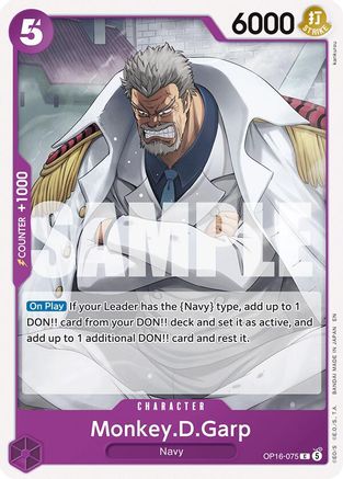 (OP16-075) Monkey.D.Garp - The Time of Battle - Normal