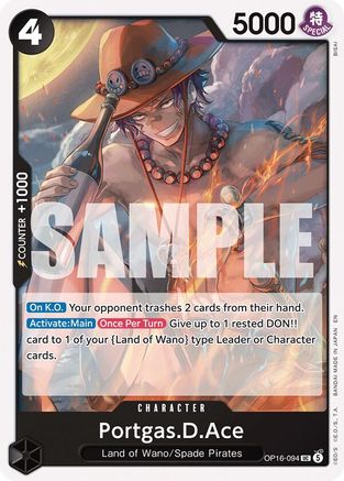 (OP16-094) Portgas.D.Ace (094) - The Time of Battle - Normal