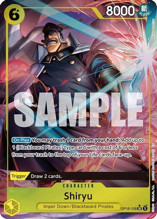 (OP16-108) Shiryu (Full Art) - The Time of Battle - Foil