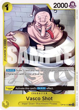 (OP16-110) Vasco Shot - The Time of Battle - Foil