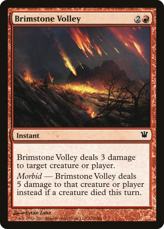 Brimstone Volley (ISD-132) - Innistrad Foil