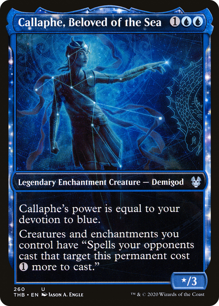 Callaphe, Beloved of the Sea (THB-260) - Theros Beyond Death: (nyxtouched, Showcase)