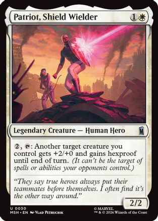 Patriot, Shield Wielder (MSH-030) - Marvel Super Heroes