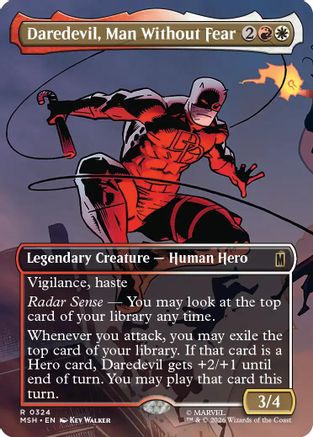 Daredevil, Man Without Fear (Borderless) (0324) (MSH-324) - Marvel Super Heroes
