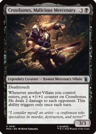 Crossbones, Malicious Mercenary (MSH-091) - Marvel Super Heroes