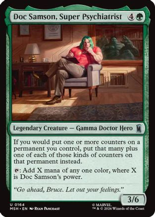 Doc Samson, Super Psychiatrist (MSH-164) - Marvel Super Heroes Foil