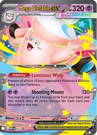 Mega Clefable ex (72/null) - ME Mega Evolution Promo Holofoil - Promo