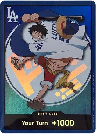 DON!! Card (LA Dodgers 2026 Promo) - One Piece Promotion Cards - Foil
