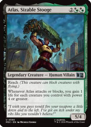 Atlas, Sizable Stooge (MSC-566) - Commander: Marvel Super Heroes Foil