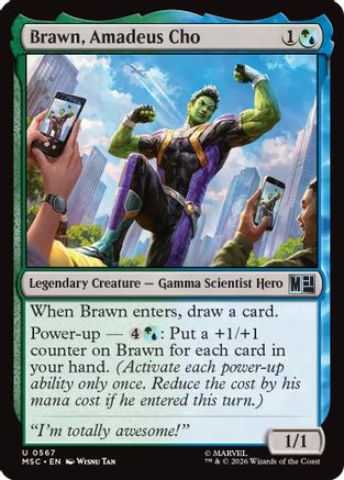 Brawn, Amadeus Cho (MSC-567) - Commander: Marvel Super Heroes Foil