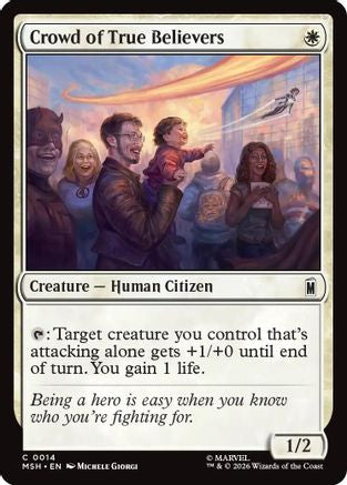 Crowd of True Believers (MSH-014) - Marvel Super Heroes Foil