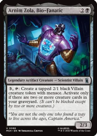 Arnim Zola, Bio-Fanatic (MSH-086) - Marvel Super Heroes