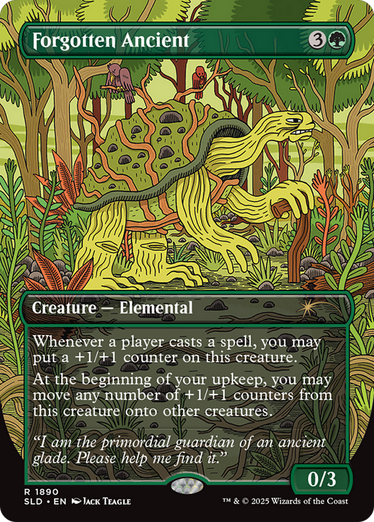 Forgotten Ancient  (Borderless)(SLD-1890) - Secret Lair Drop Foil