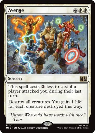 Avenge (MSC-011) - Commander: Marvel Super Heroes