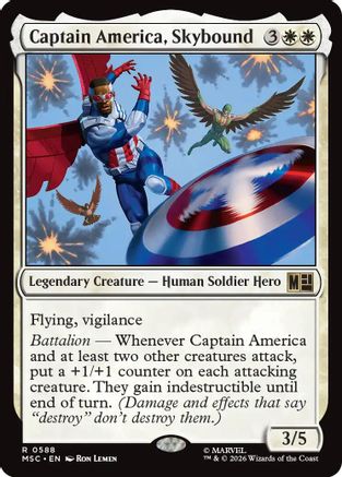 Captain America, Skybound (MSC-588) - Commander: Marvel Super Heroes Foil