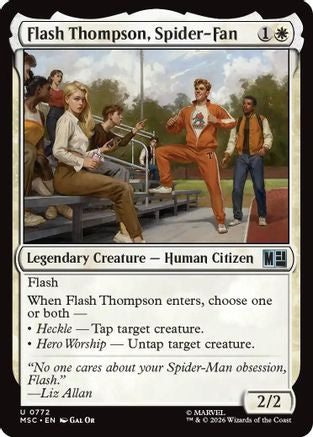 Flash Thompson, Spider-Fan (MSC-772) - Commander: Marvel Super Heroes Foil
