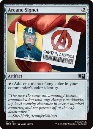 Arcane Signet (0191) (MSC-191) - Commander: Marvel Super Heroes