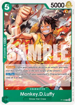 (P-135) Monkey.D.Luffy (OP16 Release Event) - One Piece Promotion Cards - Normal