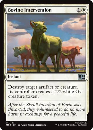 Bovine Intervention (MSC-123) - Commander: Marvel Super Heroes