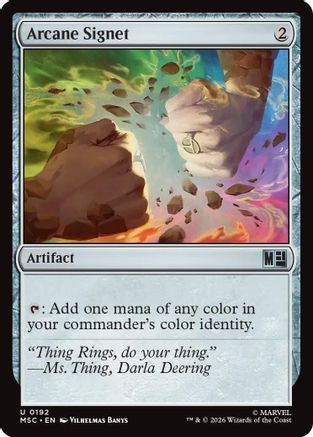 Arcane Signet (0192) (Surge Foil) (MSC-192) - Commander: Marvel Super Heroes Foil