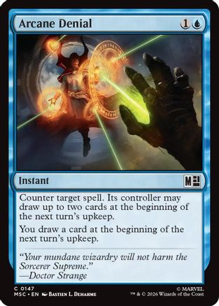 Arcane Denial (Surge Foil) (MSC-147) - Commander: Marvel Super Heroes Foil