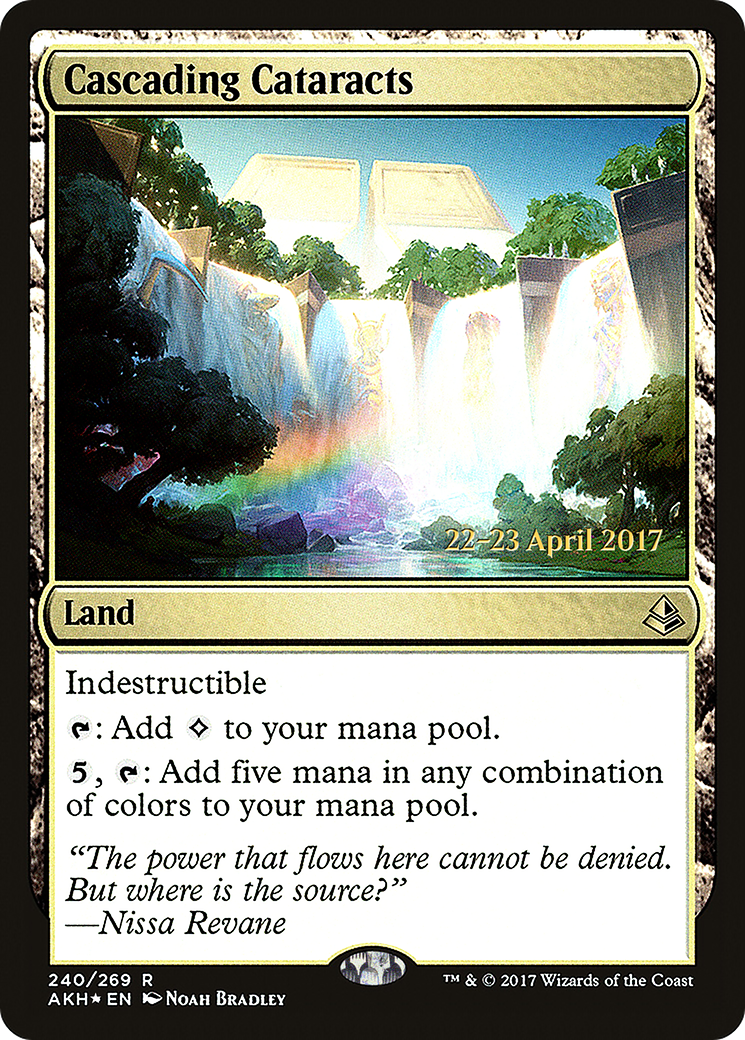 Cascading Cataracts (PRE-240S) - Amonkhet Promos (Prerelease) Foil