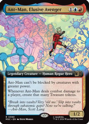 Ant-Man, Elusive Avenger (Extended Art) (MSC-390) - Commander: Marvel Super Heroes