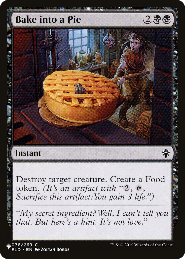 Bake into a Pie (LIST-ELD-76) - The List