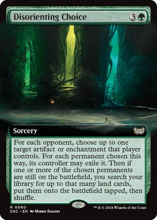 Disorienting Choice (DSC-060) - Duskmourn: House of Horror Commander: (Extended Art)