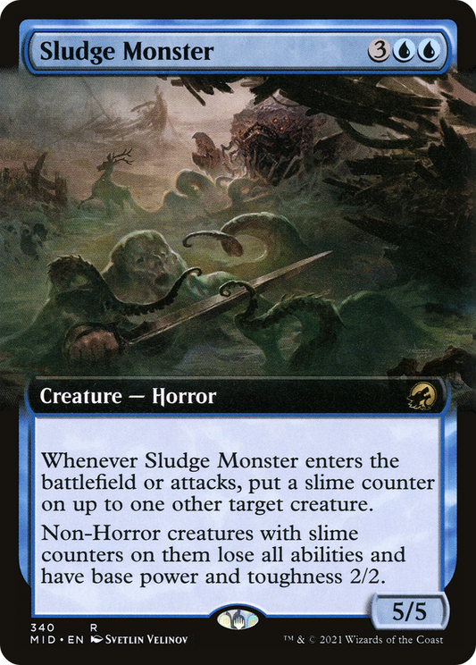 Sludge Monster (MID-340) - Innistrad: Midnight Hunt: (Extended Art) Foil