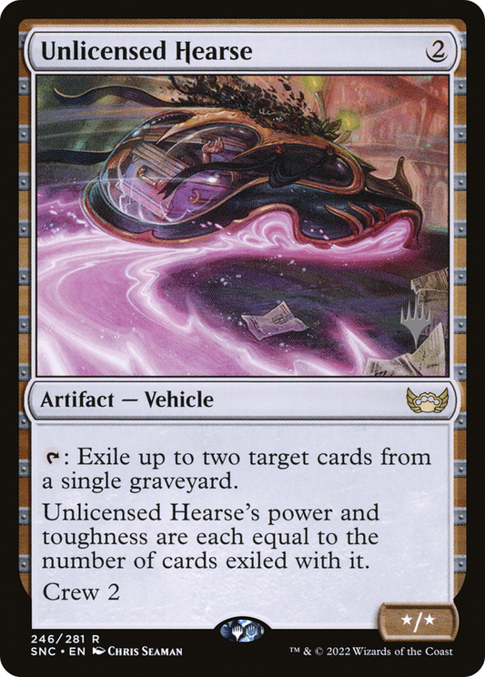 Unlicensed Hearse (PSNC-246P) - Streets of New Capenna Promos