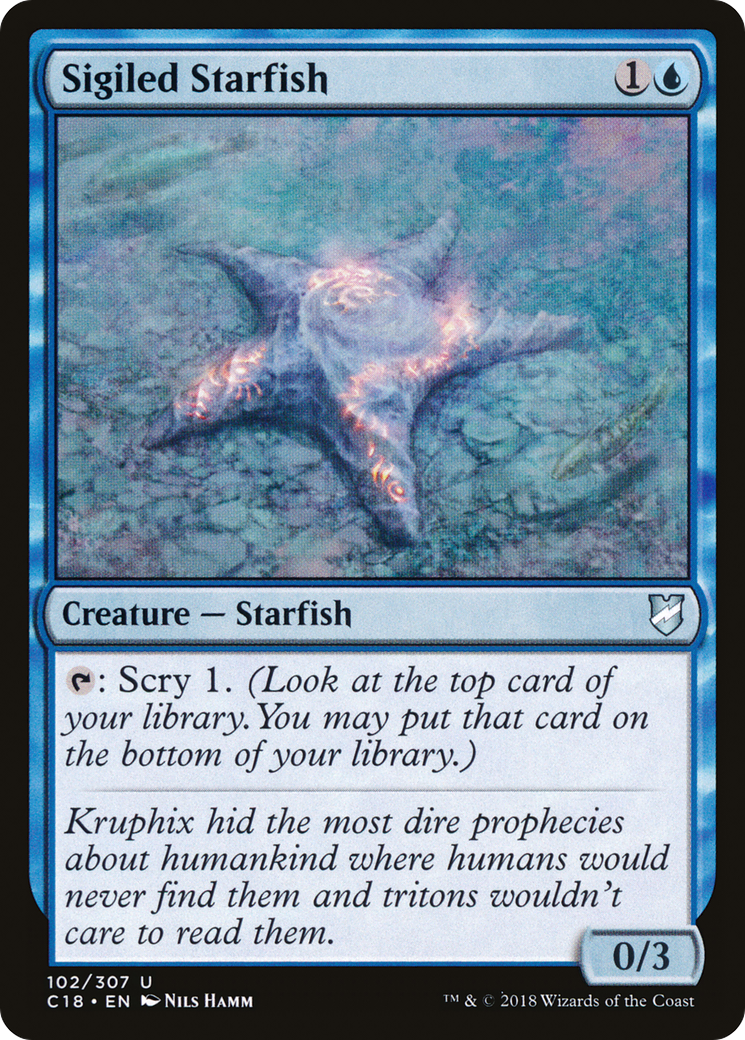 Sigiled Starfish (C18-102) - Commander 2018