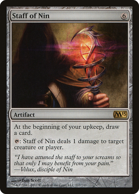 Staff of Nin (M13-217) - Magic 2013 Foil