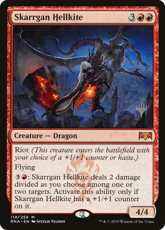 Skarrgan Hellkite (PRNA-114P) - Ravnica Allegiance Promos