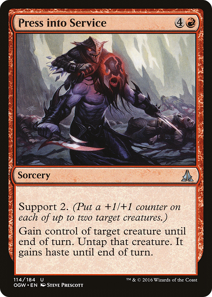 Press into Service (OGW-114) - Oath of the Gatewatch Foil