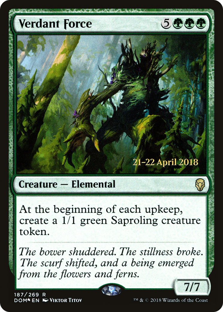 Verdant Force (PDOM-187S) - Dominaria Promos Foil