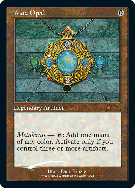 Mox Opal (Retro Frame) (Foil Etched) (SLD-1072) - Secret Lair Drop Series Foil