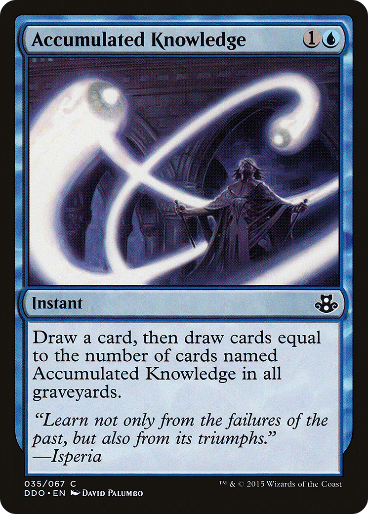 Accumulated Knowledge (DDO-035) - Duel Decks: Elspeth vs. Kiora